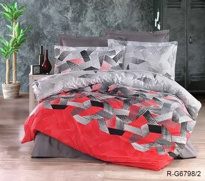 Комплект постільної білизни з компаньйоном TAG Tekstil G6798/2 Сімейний - зображення 4