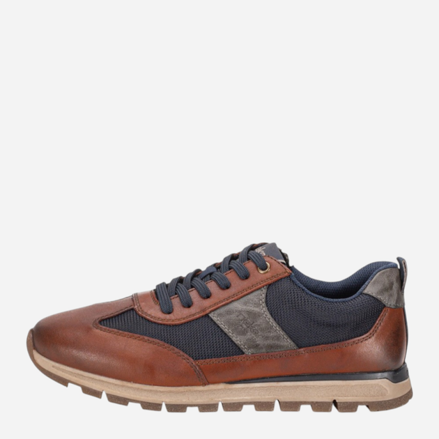 Sneakersy męskie skórzane Rieker B0507-24 44 (9.5UK) Brązowe (4061811556625) - obraz 1