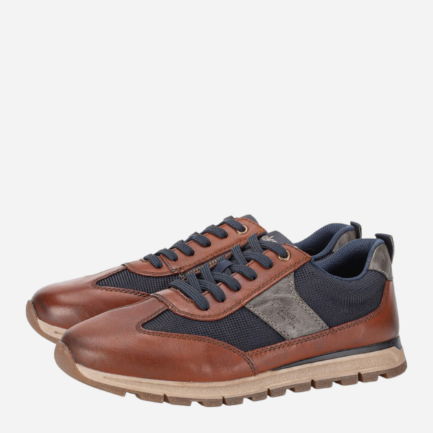 Sneakersy męskie skórzane Rieker B0507-24 46 (11UK) Brązowe (4061811556649) - obraz 2
