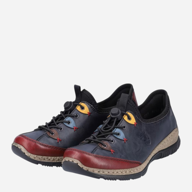 Sneakersy damskie Rieker N3271-35 36 (3.5UK) Ciemnogranatowe (4059954053149) - obraz 4