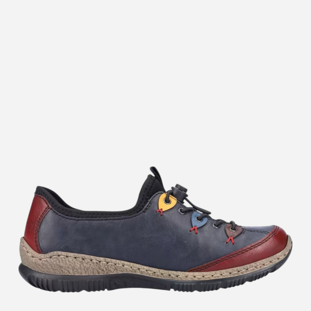 Sneakersy damskie Rieker N3271-35 39 (6UK) Ciemnogranatowe (4059954053170) - obraz 3
