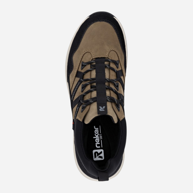 Sneakersy męskie z membraną Rieker U0104-20 44 (9.5UK) Beżowe (4061811477807) - obraz 7