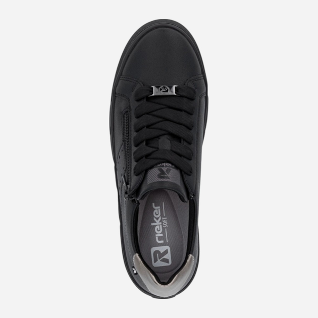 Sneakersy damskie na platformie Rieker W2605-02 38 (5UK) Czarne (4061811595235) - obraz 7