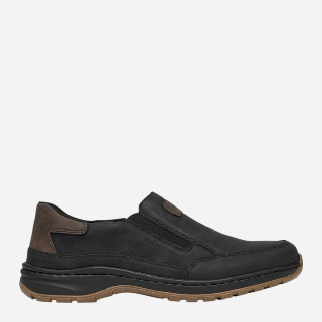 Чоловічі туфлі Rieker 03365-00 45 (10.5UK) Чорні (4061811549870) - зображення 1