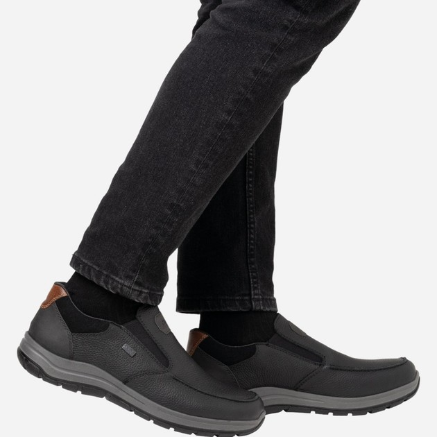 Чоловічі туфлі Rieker 03651-00 47 (12UK) Чорні (4061811380404) - зображення 3