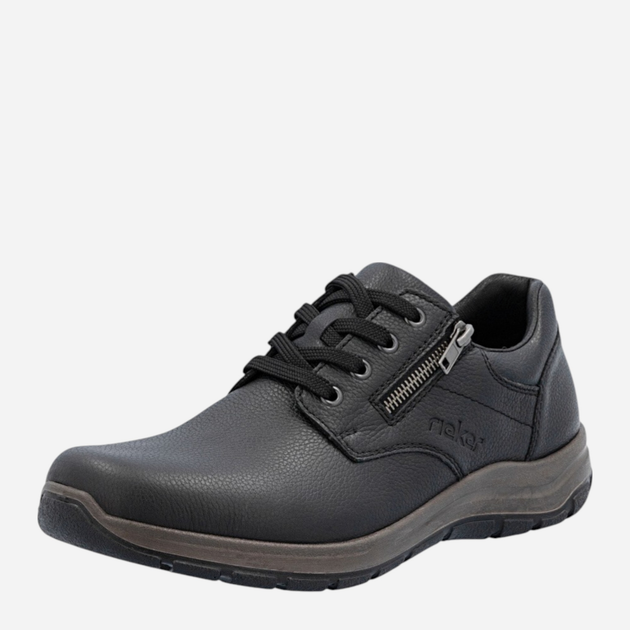 Чоловічі туфлі Rieker 03604-00 45 (10.5UK) Чорні (4061811473076) - зображення 4