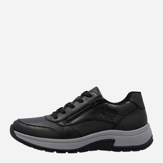 Sneakersy męskie skórzane Rieker 11002-00 44 (9.5UK) Czarne (4061811560356) - obraz 1