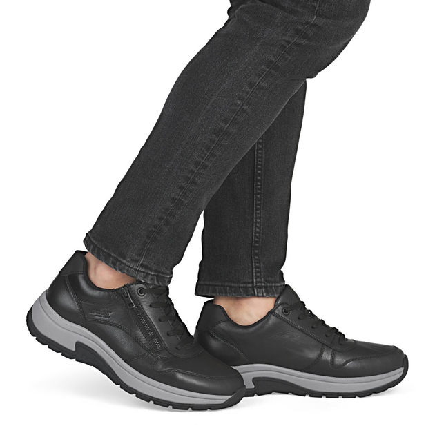 Sneakersy męskie skórzane Rieker 11002-00 42 (8UK) Czarne (4061811560332) - obraz 2