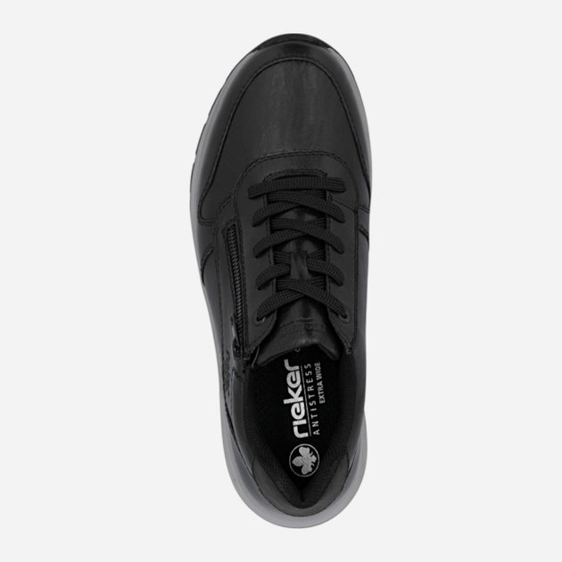 Sneakersy męskie skórzane Rieker 11002-00 44 (9.5UK) Czarne (4061811560356) - obraz 7