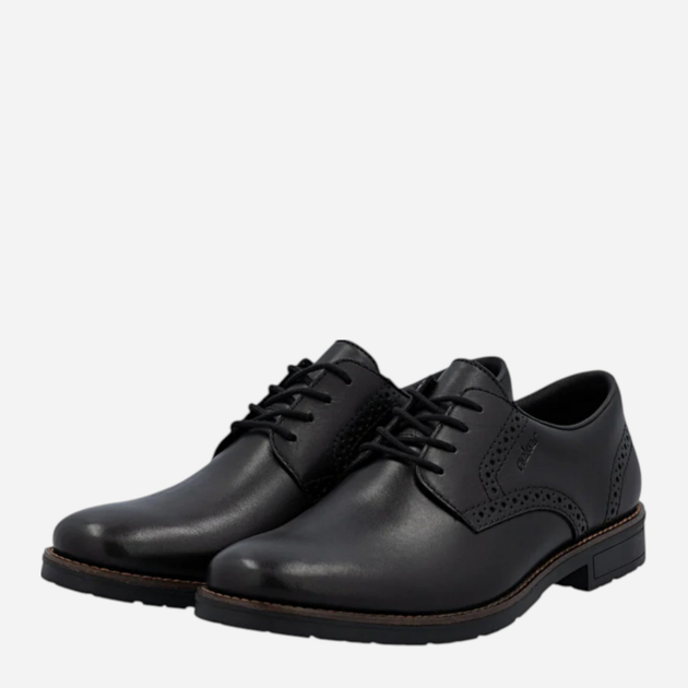 Buty derby męskie skórzane Rieker 14642-00 41 (7.5UK) Czarne (4061811473779) - obraz 3