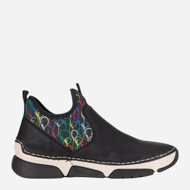 Sneakersy damskie Rieker 45957-00 39 (6UK) Czarne (4061811157242) - obraz 3
