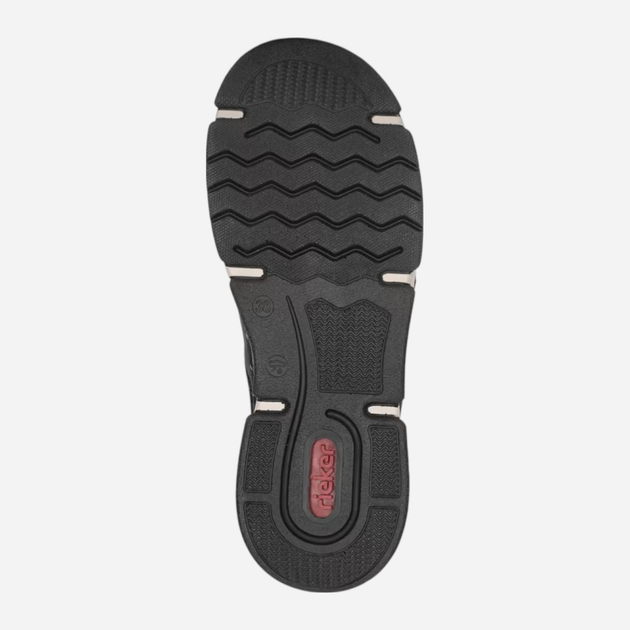 Sneakersy damskie Rieker 45957-00 39 (6UK) Czarne (4061811157242) - obraz 5