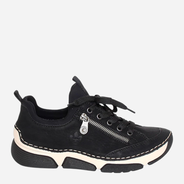 Sneakersy damskie Rieker 45973-00 40 (6.5UK) Czarne (4061811340828) - obraz 1