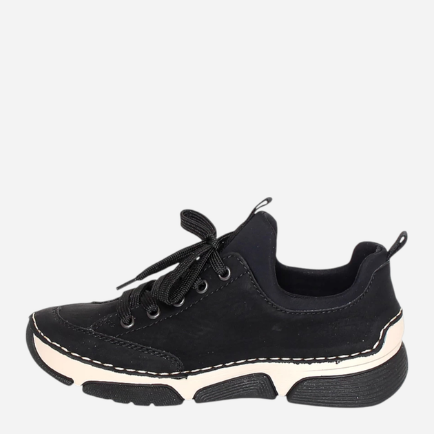 Sneakersy damskie Rieker 45973-00 40 (6.5UK) Czarne (4061811340828) - obraz 4