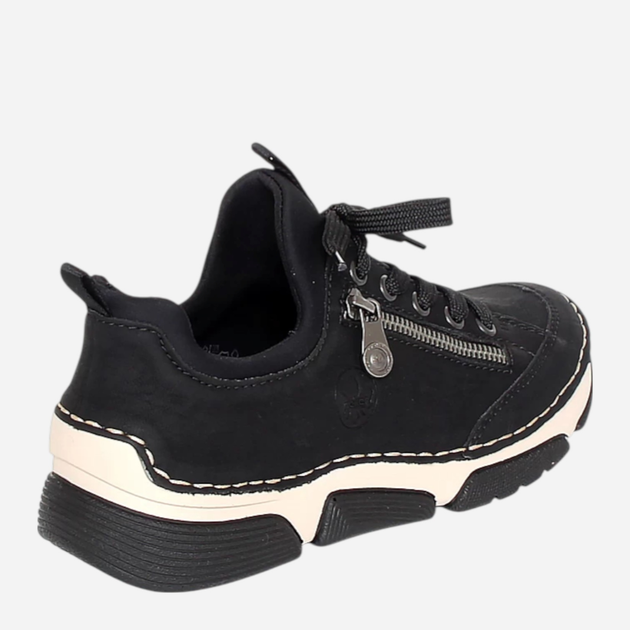 Sneakersy damskie Rieker 45973-00 40 (6.5UK) Czarne (4061811340828) - obraz 9