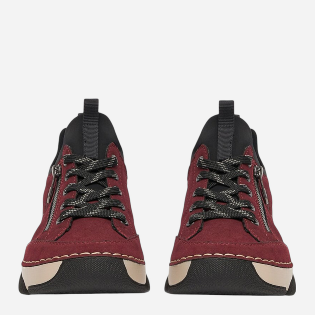 Sneakersy damskie Rieker 45973-36 37 (4UK) Bordowe (4061811544820) - obraz 3