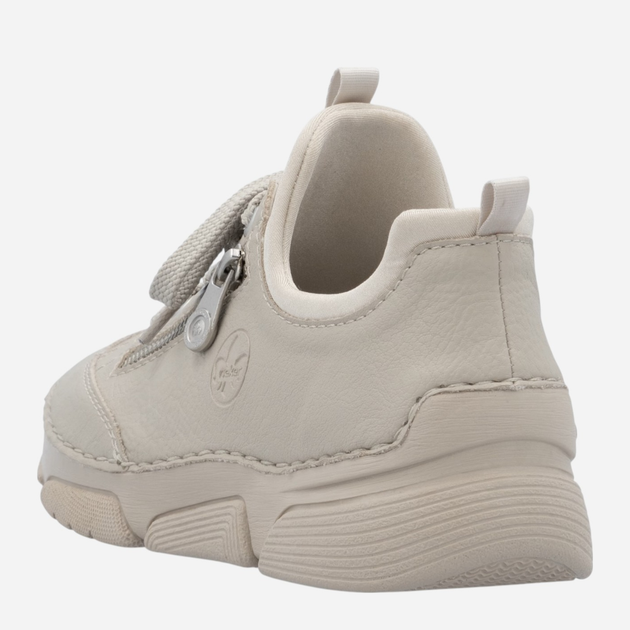 Sneakersy damskie Rieker 45973-60 37 (4UK) Beżowe (4061811450411) - obraz 5