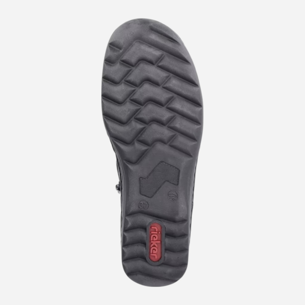 Жіночі черевики низькі Rieker 48922-00 37 (4UK) Чорні (4061811690848) - зображення 8