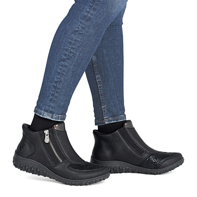 Жіночі черевики низькі Rieker 59558-00 37 (4UK) Чорні (4061811480548) - зображення 2