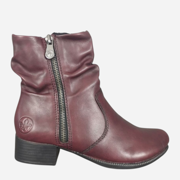 Botki damskie skórzane Rieker 78656-35 36 (3.5UK) Czerwone (4061811456970) - obraz 1