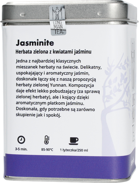 Herbata sypana Long Man Tea Jasminite w puszce 120 g (5903299988156) - obraz 3