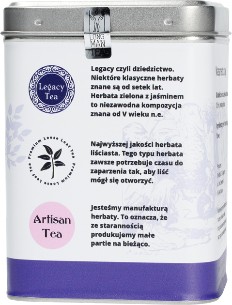 Herbata sypana Long Man Tea Jasminite w puszce 120 g (5903299988156) - obraz 5