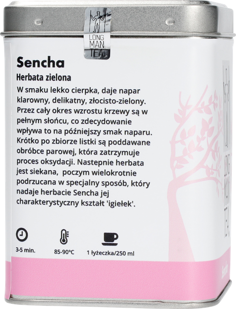 Чай розсипний Long Man Tea Sencha в банці 120 г (5903299988194) - зображення 3