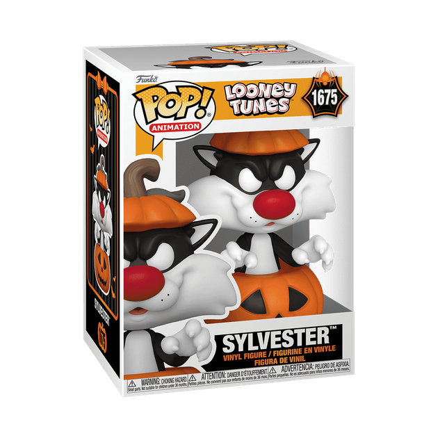 Колекційна фігурка Funko Pop! Sylvester у костюмі гарбуза – святкова фігурка з Looney Tunes - Фото 2 Колекційна фігурка Funko Pop! Sylvester у костюмі гарбуза – святкова фігурка з Looney Tunes - зображення 2