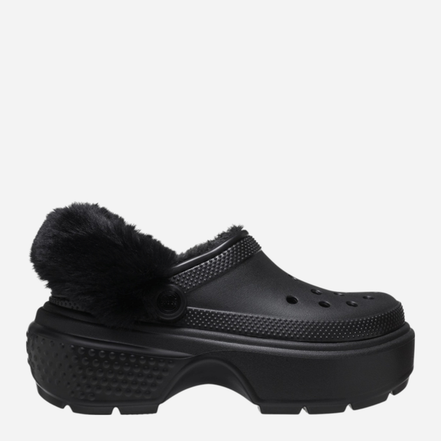 Chodaki damskie ocieplane Crocs Stomp Lined Clog 208546-001 38-39 Czarne (196265426119) - obraz 1