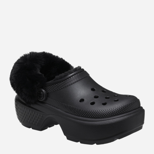 Chodaki damskie ocieplane Crocs Stomp Lined Clog 208546-001 39-40 Czarne (196265426126) - obraz 2