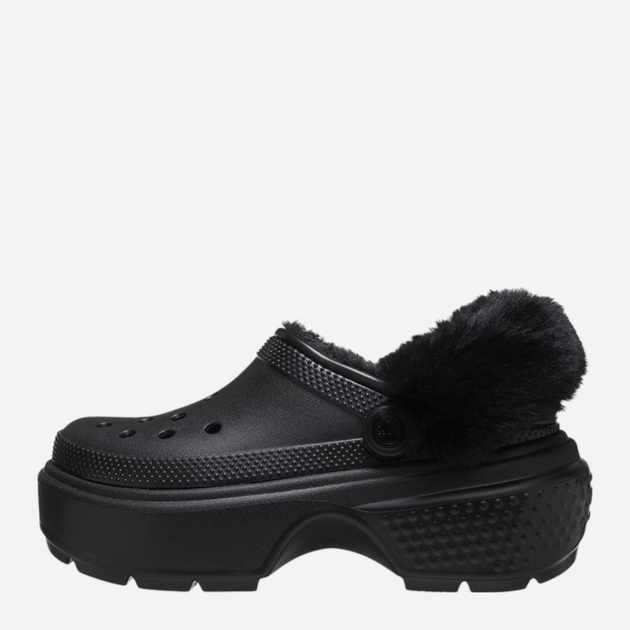 Chodaki damskie ocieplane Crocs Stomp Lined Clog 208546-001 37-38 Czarne (196265426102) - obraz 4