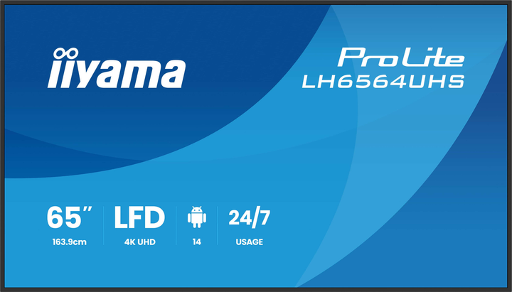 Монітор 65" iiyama ProLite LH6564UHS-B1AG - зображення 1