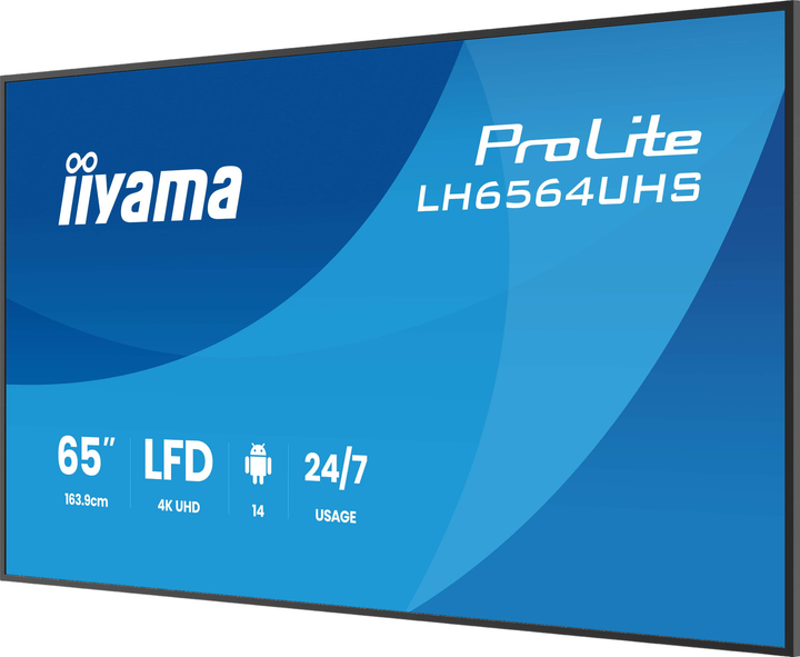 Монітор 65" iiyama ProLite LH6564UHS-B1AG - зображення 6