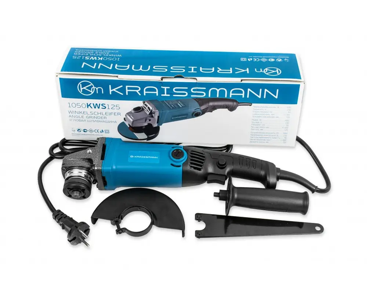 Угловая шлифмашина KRAISSMANN 1050 KWS 125 (длинная рукоятка) - изображение 4