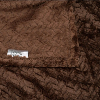 Плед Ardesto Jacquard Braid 200х220см, 100% поліестер, коричневий (ART0206JB) - зображення 4