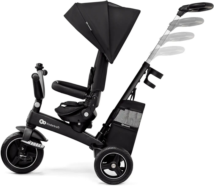 Rowerek trójkołowy Kinderkraft Easytwist Black (KREASY00BLK0000) - obraz 3