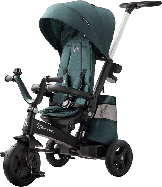 Rowerek trójkołowy Kinderkraft Easytwist Midnight Green (KKRETWIGRE0000) - obraz 1