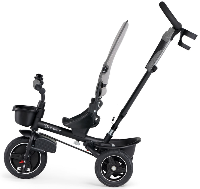 Rowerek trójkołowy Kinderkraft Spinstep Platinum Grey (RSPST00GRY0000) - obraz 6