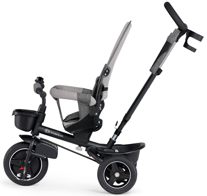 Rowerek trójkołowy Kinderkraft Spinstep Platinum Grey (RSPST00GRY0000) - obraz 7