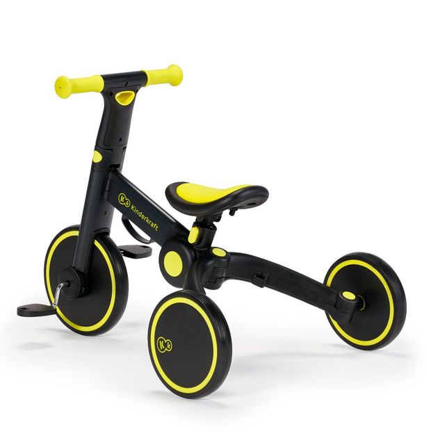 Rowerek trójkołowy 3 w 1 Kinderkraft 4TRIKE Black Volt (KR4TRI00BLK0000) - obraz 4