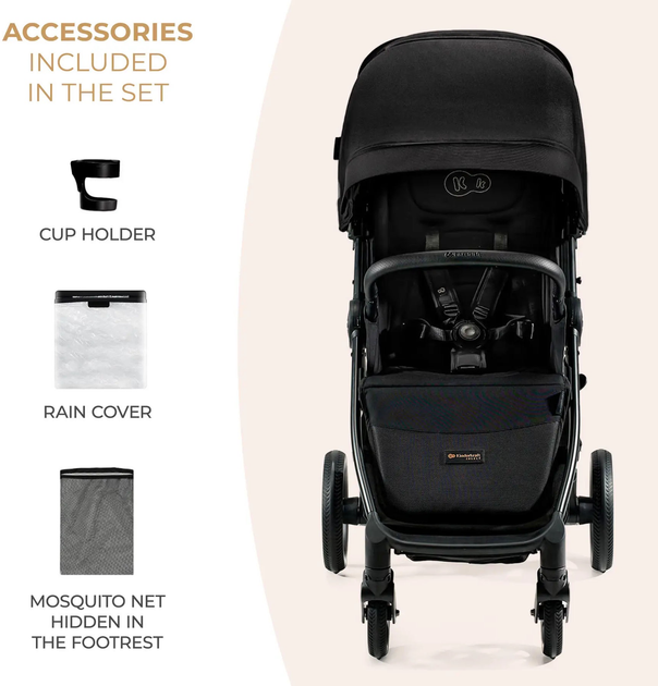 Wózek spacerowy Kinderkraft Mitzy Ink Black (KSMITZ00BLK0000) - obraz 7