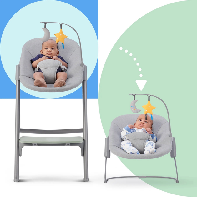 Стільчик для годування Kinderkraft Livy Calmee Olive Green із шезлонгом (KHLICA00GRE0000) - зображення 10