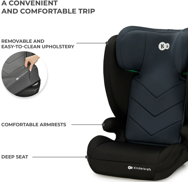 Автокрісло Kinderkraft i-Spark Black (5902533924943) - зображення 13