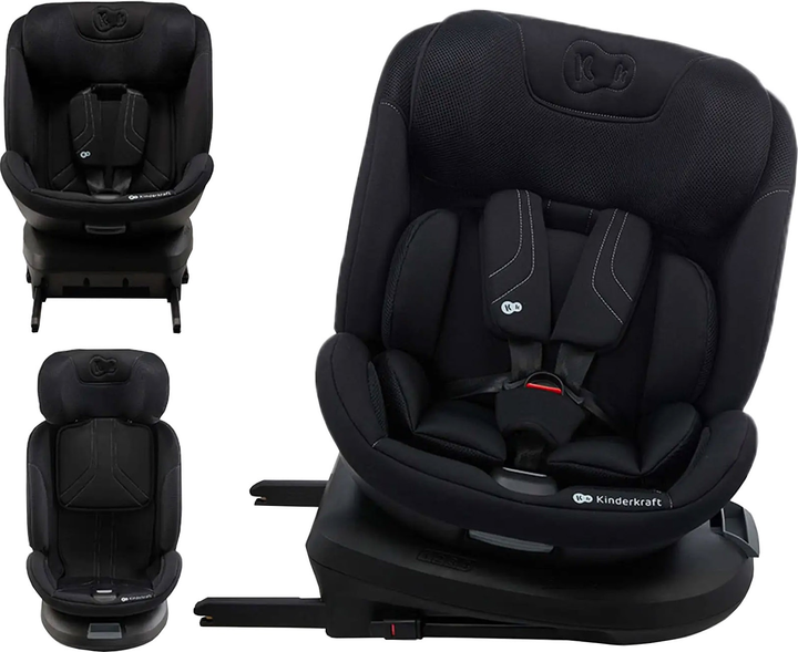 Fotelik samochodowy Kinderkraft Xpedition 3 i-Size Czarny (KCXPED03BLK0000) (00-00305300) - obraz 2