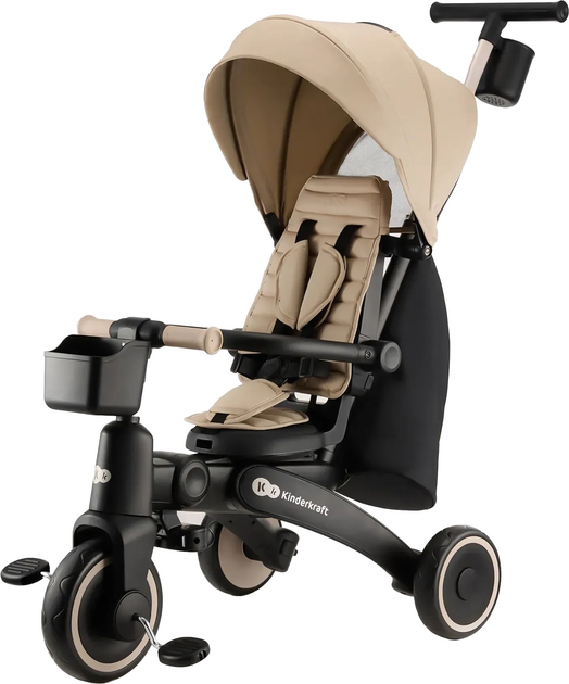 Триколісний велосипед Kinderkraft Jazz 2 Beige (KRJAZZ02BEG0000) - зображення 1