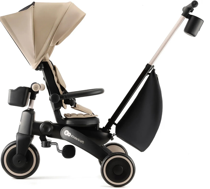 Триколісний велосипед Kinderkraft Jazz 2 Beige (KRJAZZ02BEG0000) - зображення 6