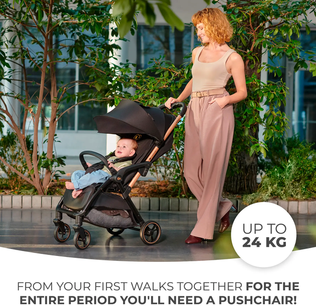 Прогулянкова коляска KinderKraft Apino Dune Beige (5902533924110) - зображення 11