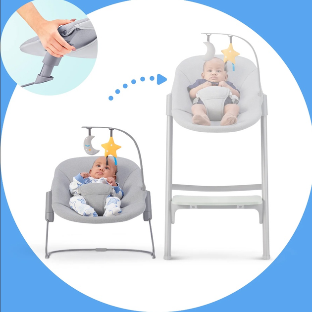 Leżaczek-bujaczek Kinderkraft Calmee Szary (5902533919048) (KBCALM00GRY0000) - obraz 12