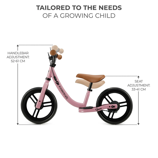 Біговел Kinderkraft Space Dark Pink (KRSPAC23PNK0000) - зображення 3