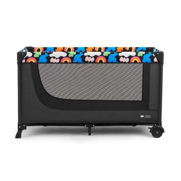 Łóżeczko turystyczne Kinderkraft Joy 2 Happy Shapes (KLJOY02HAP00000) - obraz 2